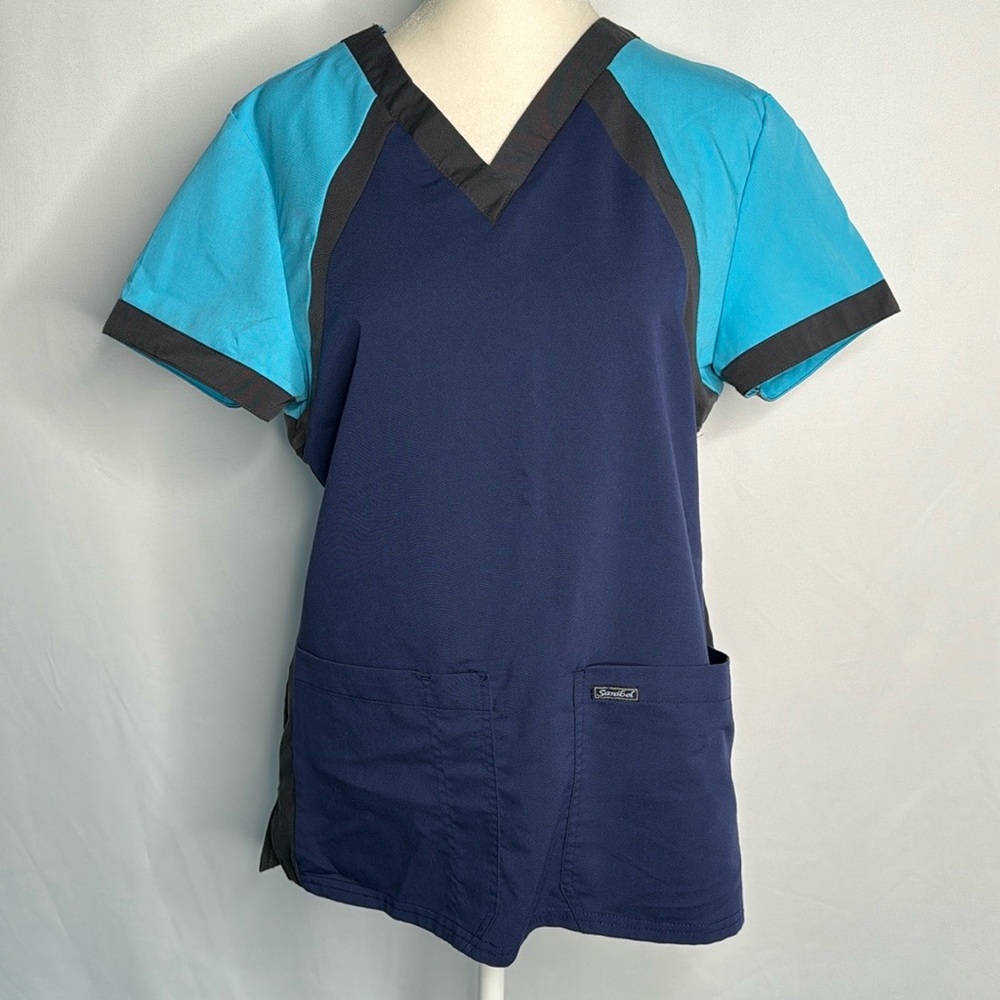 💜3/$15 Sanibel Scrubs Blue Scrub - S